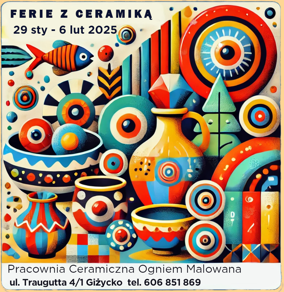Ferie z Ceramiką w pracowni Ogniem Malwowana